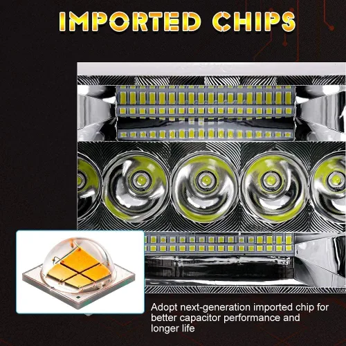 Miniatura 2 de BraveWAY Faros delanteros LED de 5 x 7 x 6 pulgadas, chips de haz alto/bajo con halo de ojos de ángel, luz de señal de giro DRL, haz sellado, H6054