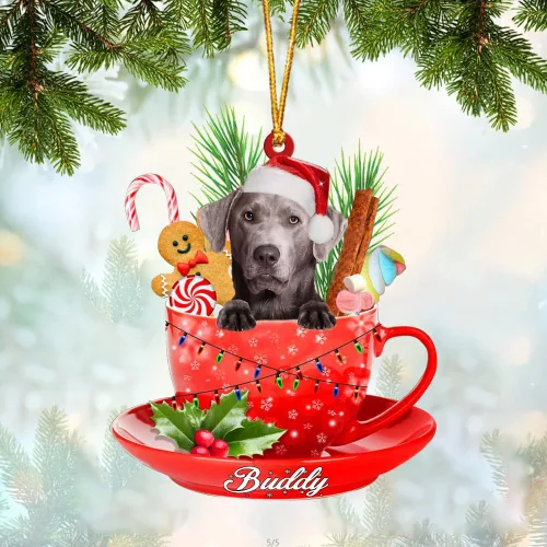 Miniatura 48 de Alaskan Malamute - Adorno acrílico personalizado para perro en taza, adorno de Navidad personalizado para perro 2023, decoración de árbol