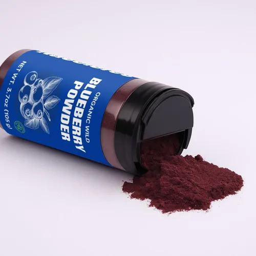 Miniatura 7 de Polvo natural de arándano liofilizado, 100% bayas puras con antioxidantes y vitaminas, sin azúcar añadido, sin gluten, vegano sin OMG, para hornear