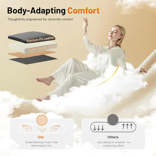 Miniatura 4 de FURNIMAT Sofá reclinable biplaza, sofá reclinable doble de 3 plazas con consola abatible, moderno sofá biplaza de cuero PU para sala de estar/casa