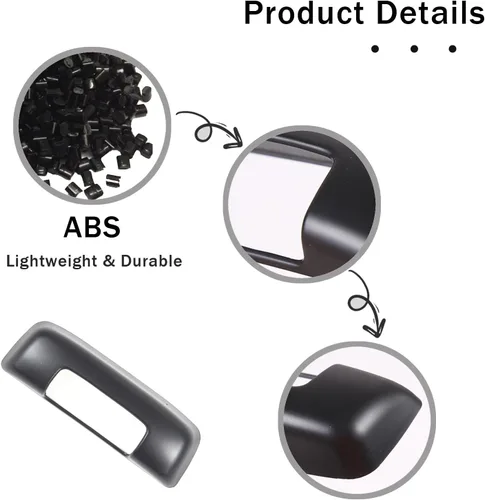 Miniatura 6 de Caja de reposabrazos con interruptor de manija y cubierta para Honda Pilot 2016-2022/ Ridgeline 2020-2023/ Passport 2019-2023 Accesorios de Negro