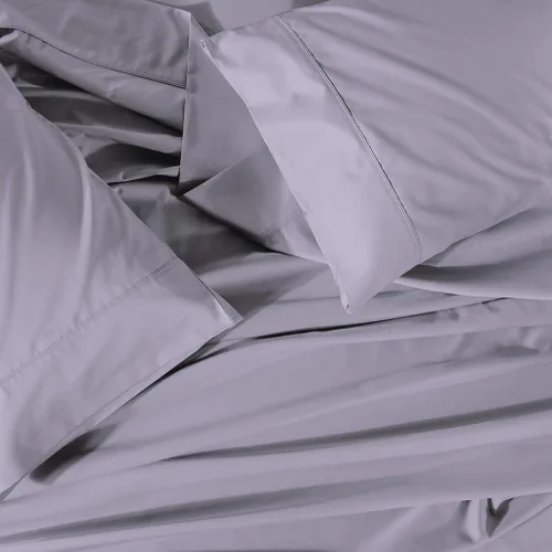 Miniatura 12 de Royal Tradition Cool and Crisp Percale Cotton 4pc Sheet Set (Full Size, Blue) Made in USA Breathable Classic Bed Sheets