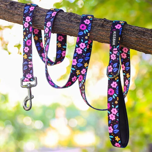 Miniatura 3 de Correa para perros pequeños, cómodas asas acolchadas, correa de entrenamiento de perros con girasol floral de primera calidad, correa para caminar