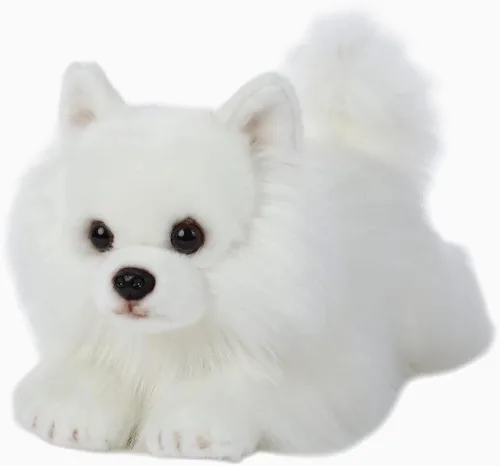Miniatura 3 de CU-MATE Akita - Juguete de peluche para perro, realista y realista, suave, hecho a mano, para mentir, regalo para niños y niñas