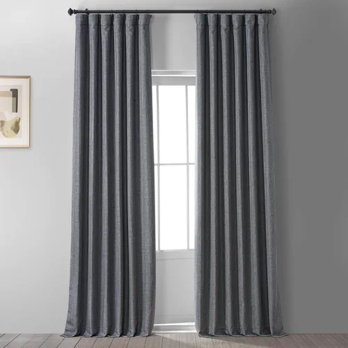 Miniatura 16 de HPD HALF PRICE DRAPES Cortinas opacas sólidas con aislamiento térmico para dormitorio, cortina de 84 pulgadas de largo (1 panel), cortinas opacas