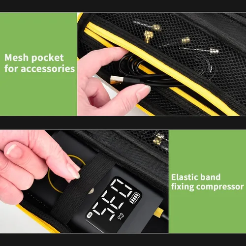 Miniatura 4 de Estuche Compatible con Inflador de Neumáticos Portátil Fanttik X9 Pro para Motocicleta, También para Compresor de Aire Eléctrico Xiaomi 2/ 1S, Bomba