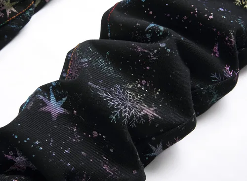 Miniatura 19 de Baylvn - Pantalones de mezclilla entallados y estampados para hombre con corte recto
