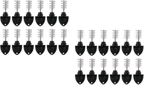 Hemoton 24 unids grifo tapa cepillo cepillo de limpieza multifunción Cerveza Tap Plug Cerveza grifo cepillo cerveza tapa tapón barril limpieza kit