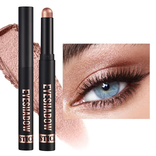 Miniatura 11 de Juego de sombra de ojos en barra de 8 colores, lápiz de sombra de ojos en crema mate brillante, lápiz iluminador de ojos, impermeable, de larga 11#