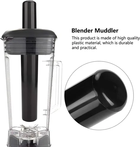 Miniatura 3 de Tamper de la licuadora, accesorios de la máquina de cocina Muddler plástico para mezclador de licuadora 9.4 in