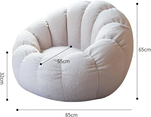 Miniatura 2 de Funda para silla de puf, duradera y cómoda para silla de piel fotovoltaica, sofás, sofá de piel sintética, para sala de estar, funda para silla