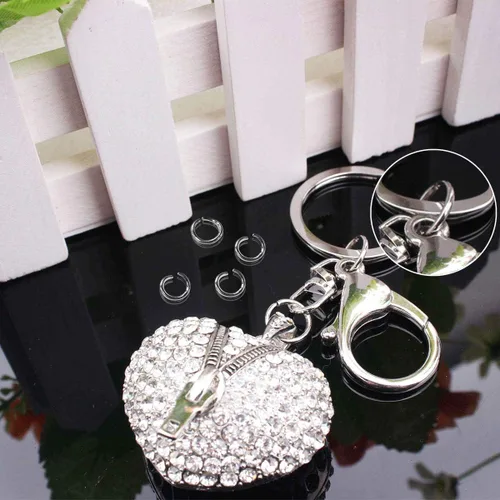 Miniatura 4 de TTSAM 600 Piezas Anillos de Salto Chapados en Plata (6 mm) - Suministros para Fabricación de Joyas