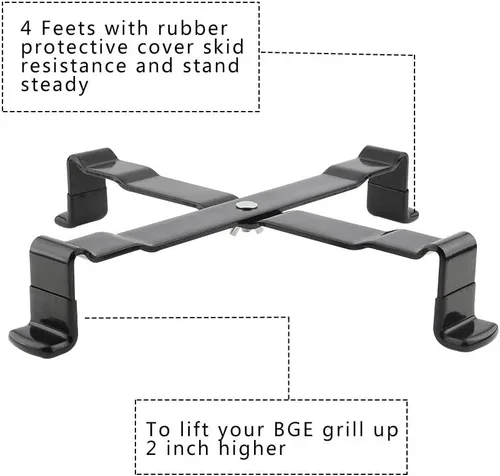 Miniatura 3 de Soporte de parrilla para nido grande de huevo verde, accesorios para huevos verdes grandes, soporte para mesa de Kamado (L-para grande BGE)