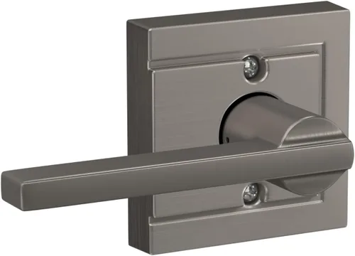 Miniatura 10 de Schlage F10 LAT 626 CEN Latitude - Manilla de puerta con moldura Century, cerradura de paso para pasillo y armario, cromo satinado