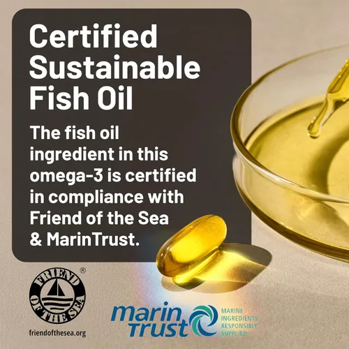 Miniatura 6 de NatureWise Ultra Omega 3 Aceite de Pescado 2200 mg – Equivalente a 1300 mg Omega-3 - Forma Triglicérido - Sabor a Limón - Aceite de Pescado de Aguas