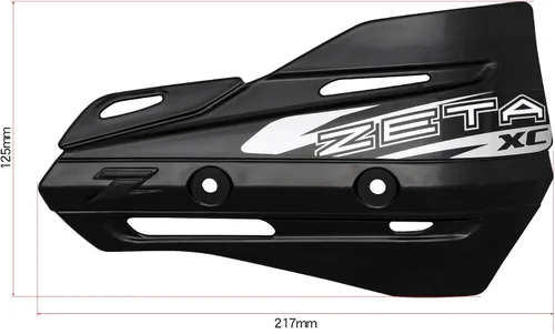 Miniatura 5 de Par de manoplas en forma de zeta XC color negro para manoplas de protección