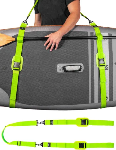 Gradient Fitness Correa de hombro para kayak/tabla de remo, tabla de surf | Correa de transporte de SUP manos libres para tablas de todos los