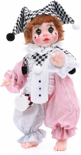 Miniatura 11 de Muñecas de bebé, 18 pulgadas realista Reborn Full Vinyl Baby Doll con pelo rizado marrón, pecas pintadas a mano y acogedor traje rojo para niñas a