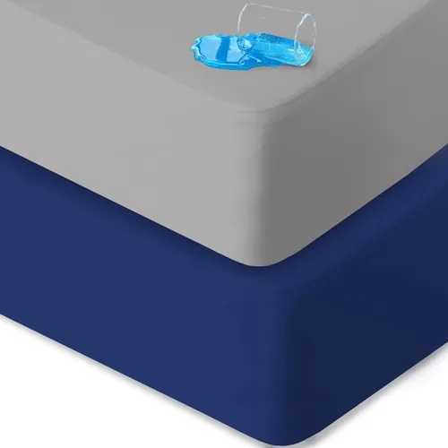 Miniatura 10 de Protector de colchón King impermeable, silencioso y de cobertura suave, funda de colchón tamaño King con sábanas ajustadas de bolsillo profundo