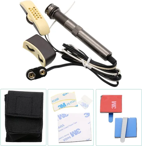Miniatura 2 de Rocket A-201, micrófono profesional Piezo, ecualizador de guitarra, amplificador profesional. afinador con control de tono y volumen, with microphone