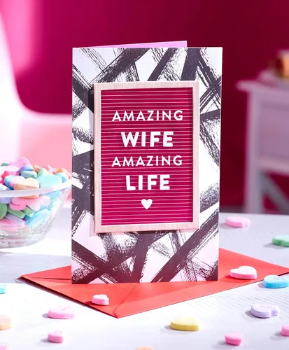 Miniatura 6 de American Greetings Tarjeta de San Valentín para esposa (In Love With You)