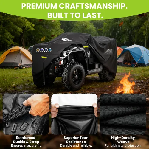 Miniatura 7 de Cubierta 600D ATV Impermeable de Alta Resistencia, Portátil, para 4 Ruedas, Impermeable al Aire Libre, Cubierta Quad para Todo Tipo de Clima