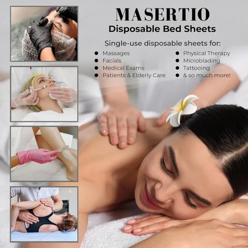 Miniatura 3 de Funda Desechable para Cama de Masaje - Material Desechable No Tejido - Ideal para Spa, Mesa de Masaje, Tatuaje, Mesa de Depilación con Cera