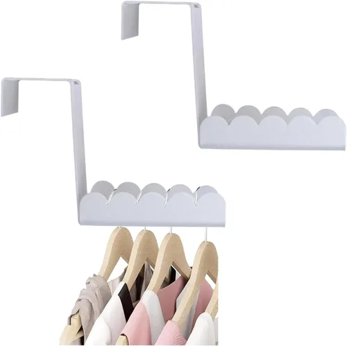 Miniatura 8 de Over Cabinet Door Hooks, 8Pcs Plastic Over Door Single Hooks Multi-Purpose Over The Cupboard Drawer Hooks Space-Saving Hanger Extender Clips Hooks
