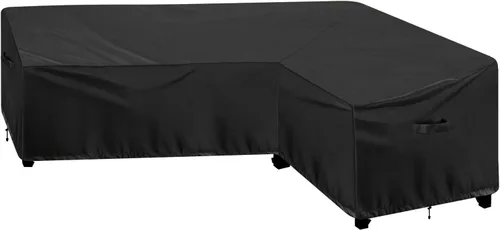 Miniatura 10 de OutdoorLines Funda seccional curvada impermeable para exteriores, resistente a los rayos UV, resistente al viento, para terraza, césped y patio