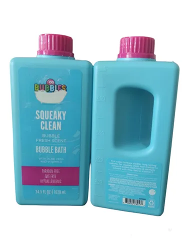 Jabón corporal y champú para bebés y niños, baño de burbujas para niños pequeños, jabón para piel sensible, hipoalergénico con aloe vera y vitamina