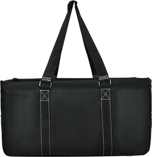 Miniatura 111 de NGIL Bolsa de comestibles reutilizable extra grande plegable de gran tamaño para comestibles, almacenamiento, picnic, playa, Flecha-negro