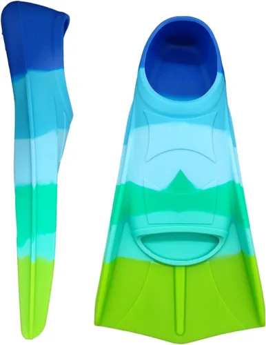 Miniatura 36 de Swimming Training Fins,Comfortable Silicone Flippers for Swimming and Diving,Size Suitable Kids Girls Boys Adult BG-Green Grassland