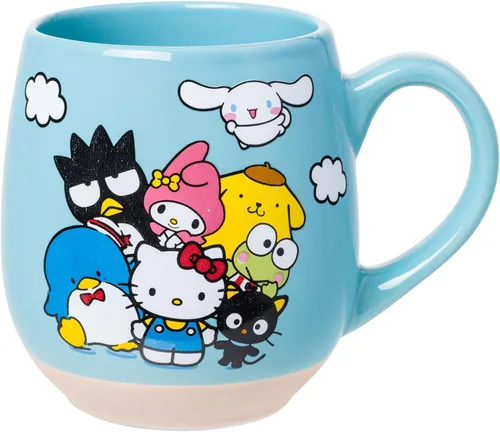 Miniatura 17 de Silver Buffalo Sanrio Hello Kitty - Taza de cerámica con lunares rojos y blancos, 20 onzas Hello Kitty lunares rojos y blancos