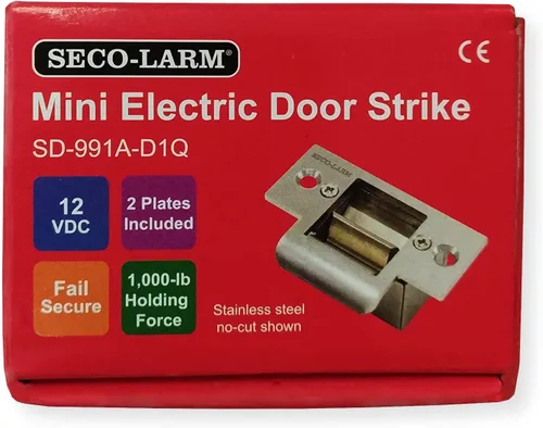 Miniatura 3 de Seco-Larm SD-991A-D1Q Enforcer Mini Cerradura Eléctrica de Puerta Sin Corte, Falla Segura