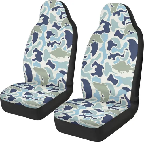 Miniatura 14 de 250 Years Car Seat Covers Set of 2 Eagle Flag Car Seat Cover Protector Front Seats Patriotic Auto Interior Accessories Stretch Polyester Fabric