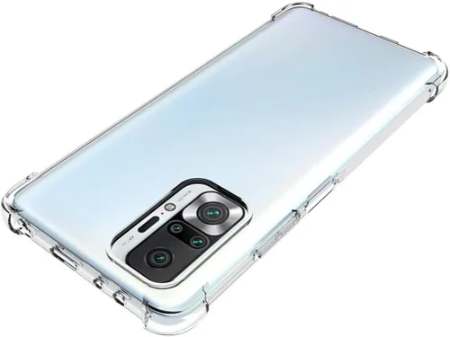 Miniatura 4 de USTIYA Funda para Mi Redmi Note 10 Pro Max y Redmi Note 10 Pro Funda Transparente TPU Cuatro Esquinas Funda Protectora Transparente Suave