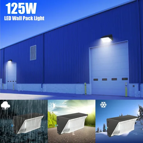 Miniatura 3 de Paquete de pared LED de 120 W con fotocélula del anochecer al amanecer, luz diurna de 5000 K, 15600 LM, repuesto para bombilla HPS MH de 500-600 W