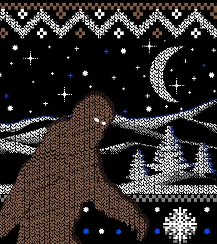 Miniatura 2 de Bigfoot Ugly - Sudadera de Navidad, diseño de bosque, Yeti, Myth, Legend, divertido
