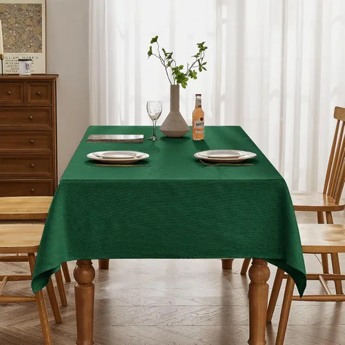 Miniatura 30 de BALCONY & FALCON Mantel Rectangular Estilo Jacquard Resistente al Agua Cubierta de Mesa para Comedor Cocina Café Fiestas y Uso al Aire Libre