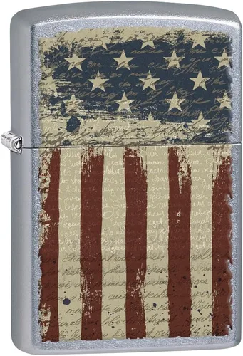 Miniatura 3 de Encendedores Zippo Bandera Americana Americana - Calle Cromo