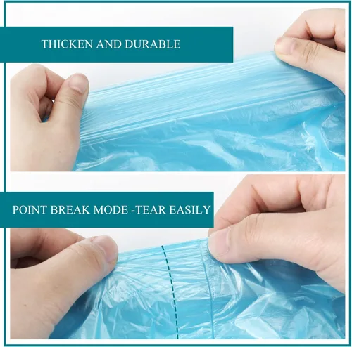 Miniatura 6 de 200 bolsas de basura pequeñas de 1.5 galones, sin perfume, fuertes, mini bolsas de basura coloridas para cocina, baño, oficina, hogar, dormitorio