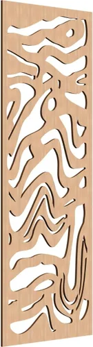 Miniatura 25 de 9 3/8"W x 24 3/8"H x 1/4"T Northfield Decorativos Paneles de Pared de Madera Calado, Abedul