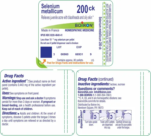 Miniatura 9 de Boiron Selenium Metallicum 200Ck para acné juvenil con puntos negros - 80 pellets