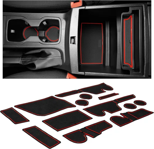 Miniatura 7 de CupHolderHero Compatible con Ford Ranger Accesorios 2019-2023 Juego de 13 piezas de insertos para portavasos de interior premium personalizados