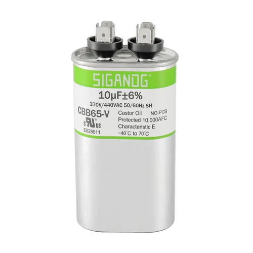 Miniatura 27 de 80/5 uF 80+5 MFD 370V o 440V CBB65 Capacitor Redondo de Arranque de Doble Funcionamiento 80 5 uF MFD 370 440 Voltios VAC para Condensador