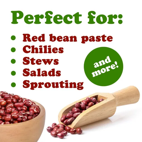 Miniatura 6 de Food to Live - Frijoles Adzuki, 8 onzas - Frijoles azuki secos enteros (frijoles rojos mungos), crudos, veganos, kosher, germinables, a granel