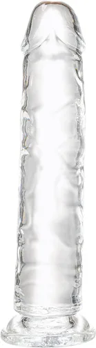 Consolador realista de 7.1 pulgadas, consolador transparente con fuerte ventosa para jugar con manos libres, material suave, juguetes sexuales para