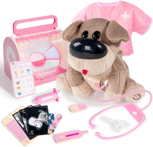 Miniatura 8 de Set interactivo de veterinario para perros, juego de veterinario para niños, regalo de cumpleaños para niños y niñas, kit de juguetes de simulación