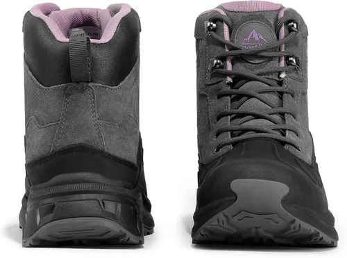 Miniatura 7 de NORTIV 8 Botas de senderismo impermeables para mujer, botas de senderismo al aire libre para senderismo
