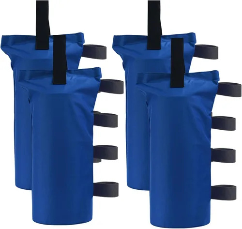 Miniatura 13 de Joramoy Bolsas de peso resistentes (120 libras) para tienda de campaña desplegable, bolsas de arena para toldo de pierna, bolsas de arena